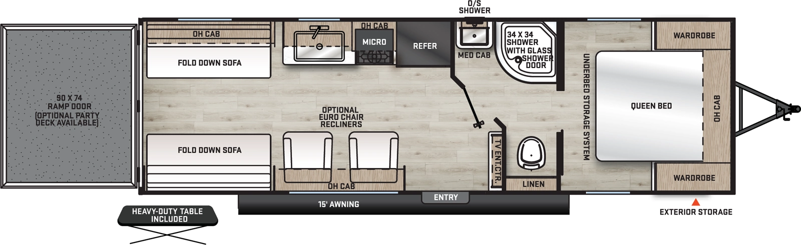 Aurora 26ATH Floorplan